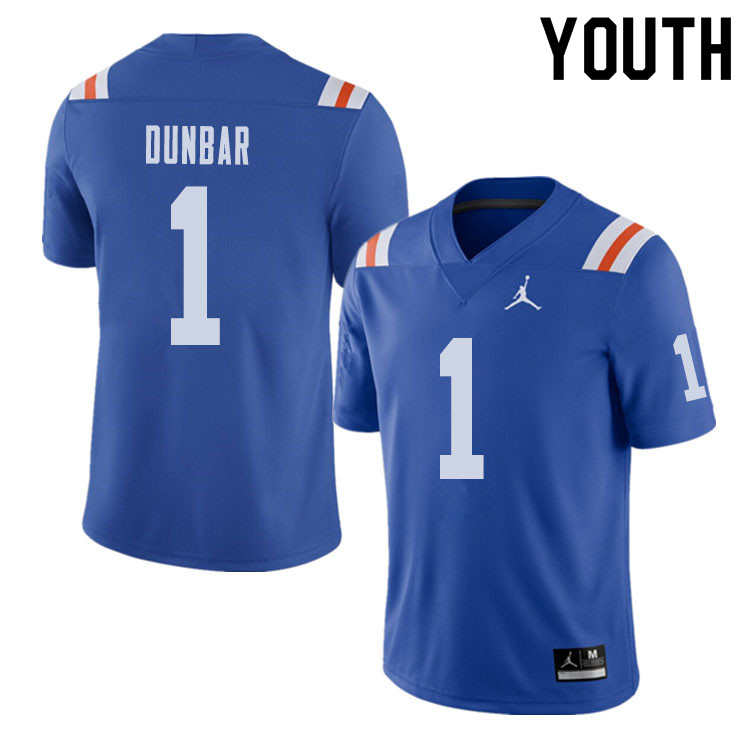 Jordan Brand Youth #1 Quinton Dunbar Florida Gators Throwback Alternate College Football Jerseys Sal - Click Image to Close